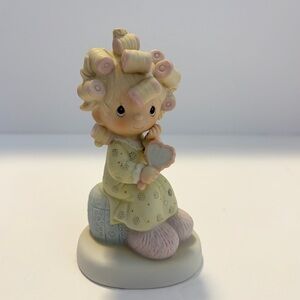 Precious Moments Porcelain Figurine Smile, God Loves You